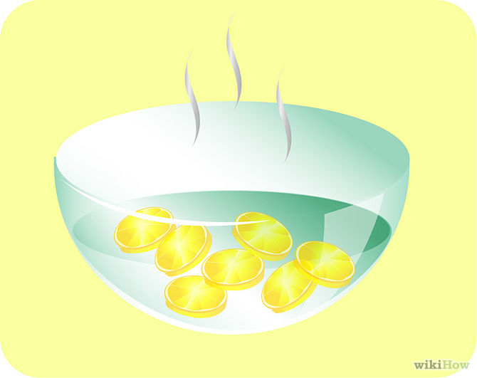 Placer les tranches dans un bol d'eau bouillante-Place-the-slices-into-a-bowl-of-boiling-water-Step-2