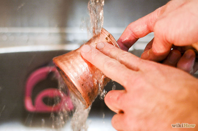 Rincez à l'eau tiède et poli-Clean-Copper-Step-15