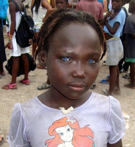 haitian girl with blue eyes
