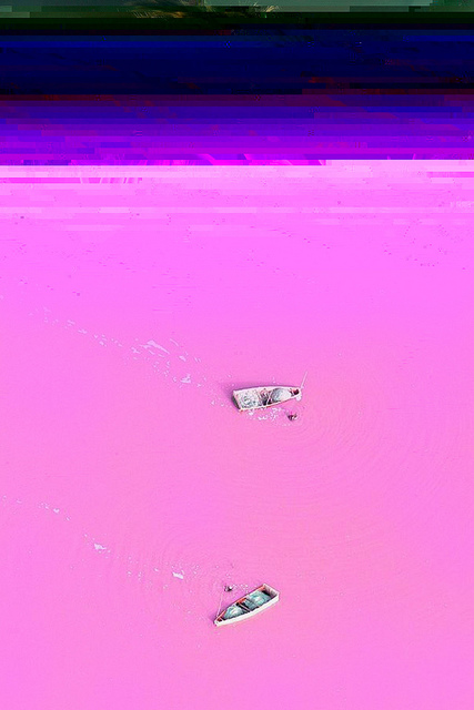 pink lake, senegal