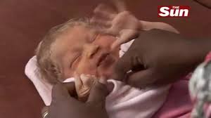 Birth to white baby nigerian couple gives Black British