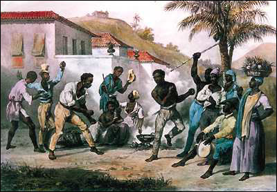 Peinture sur la Capoeira pendant l'esclavage