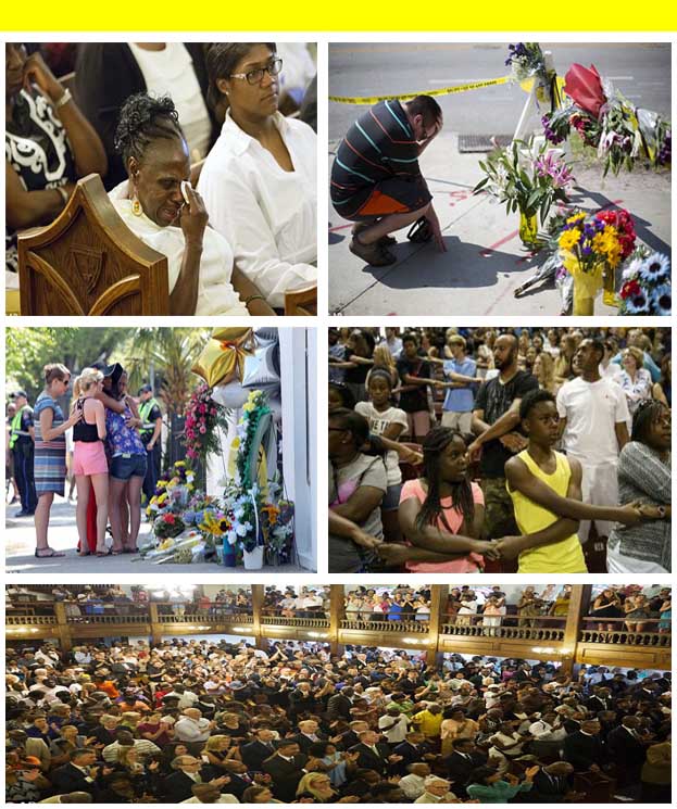 Hommage aux victimes de Charleston