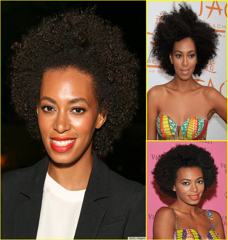 solange knowles AFRO HAIRSTYLE