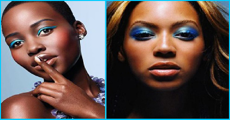 maquillage bleu -pour femme noire et métisse