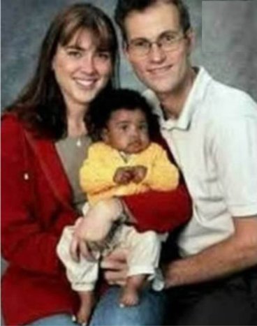 White people having a black baby