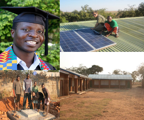 william-kamkwamba-construction panneau solaire-village-malawi