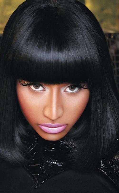 Nicki-Minaj-Straight-Hair-With-a-Bang