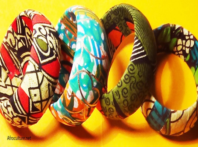 bracelet en wax-bracelet africain-bijoux ethniques-bijoux africains