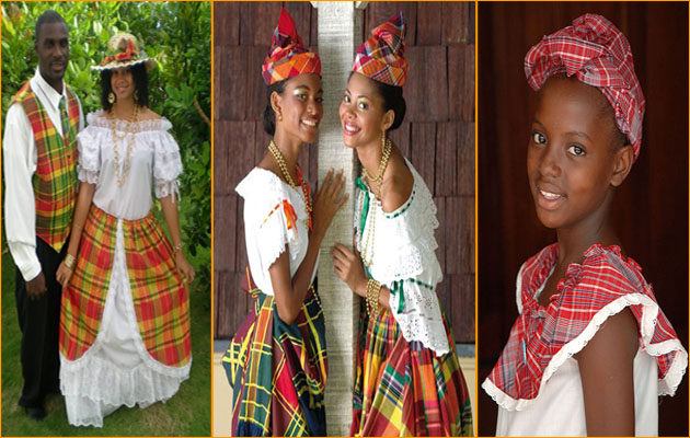 costumes traditionnelles des caraïbes et des antilles