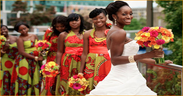 robes de demoiselle d'honneur africaines - african bridesmaids