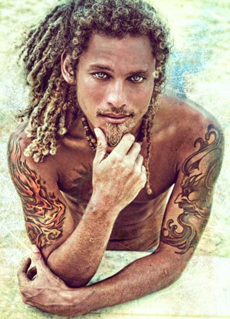 shaggy-dreadlocks-hairstyle-with-tinge-of-blonde