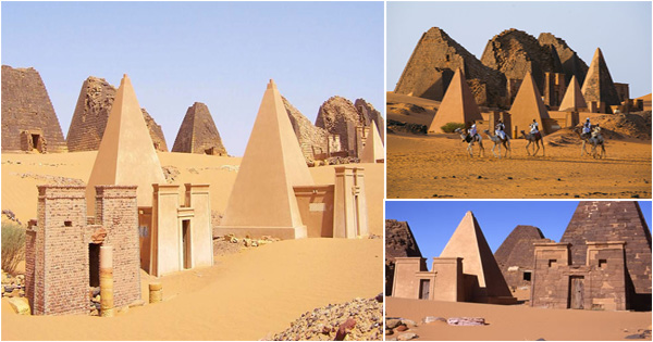 les pyramides de Méroé - soudan - pharaon noir