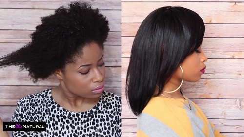 Straight Hairstyles for Black women 