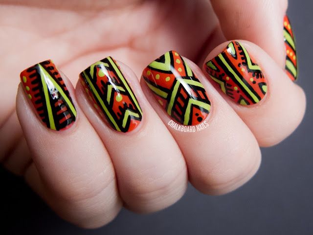 4. Tribal Nail Art for Guys - wide 5