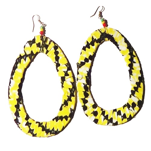 boucles-doreille-jaune-creoles-en-tissu-africain-wax-hoop-earrings