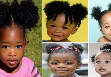 Les Pompons Coiffure Pour Petites Filles Noires Et Metisses Afroculture Net