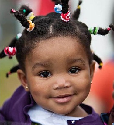 Bantu Knots on Baby Hair | Baby girls hairstyles 