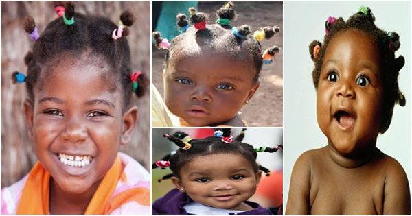 Petits Choux Bantu Knots Coiffure Pour Bebe Aux Cheveux Crepus Afroculture Net