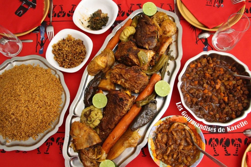 Pensément gastronomique, ensemble de défi de sauce Senegal