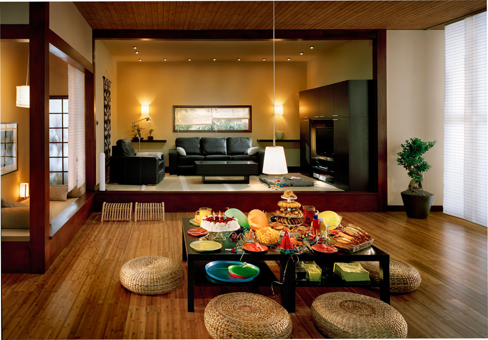 An Ethnic Decor in the Living Room