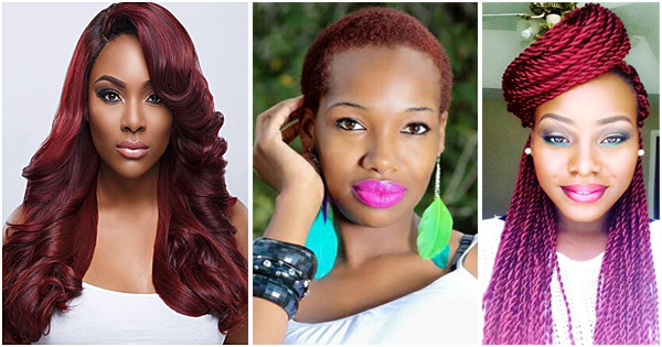 Hairstyle trend for black women: red hair is in fashion 