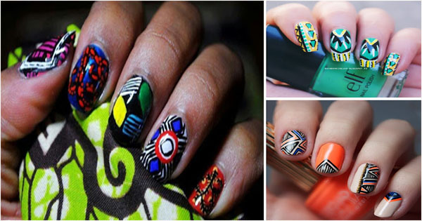 Tribal Nail Art: an original tribal manicure - Afroculture.net