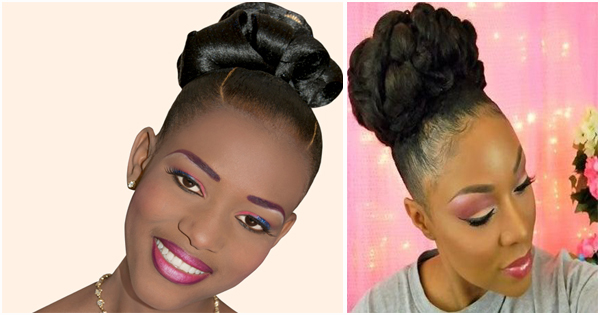 8 Braided buns for Black Women | Women's hairstyles 