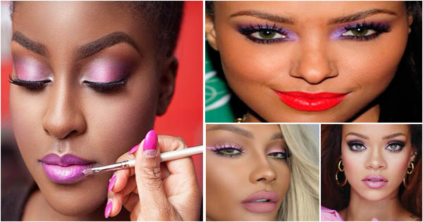 Beautiful Pink eye makeup for Black Women - Afroculture.net