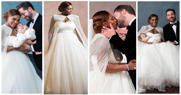Magical Wedding : Serena Williams & Alexis Ohanian - Afroculture.net