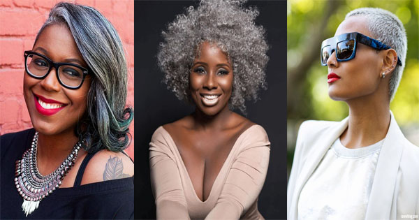 Gray hair: 11 beautiful hairstyles for black women of 50 years -  