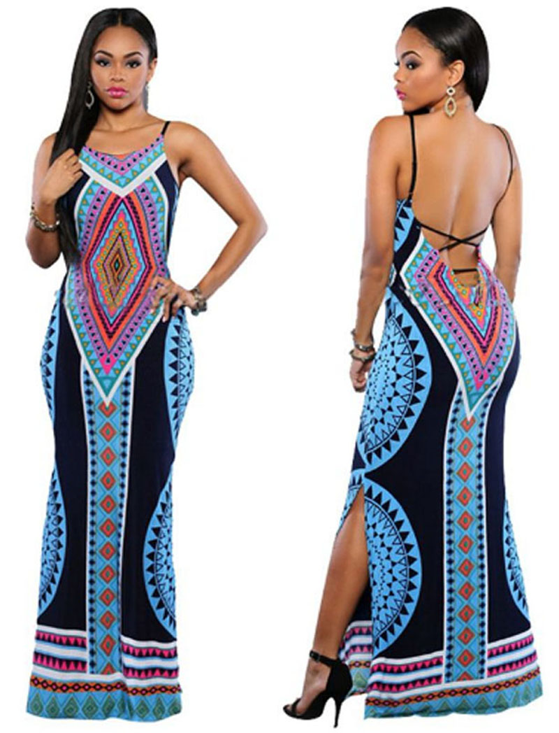 Sexy tight Dashiki dress open on the side – Several colors available ...
