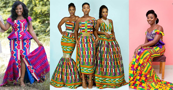Northern kente gown (long dress)  African clothing styles, Kente