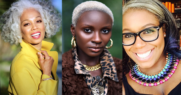 Radiant and beautiful with gray hair - Black women 