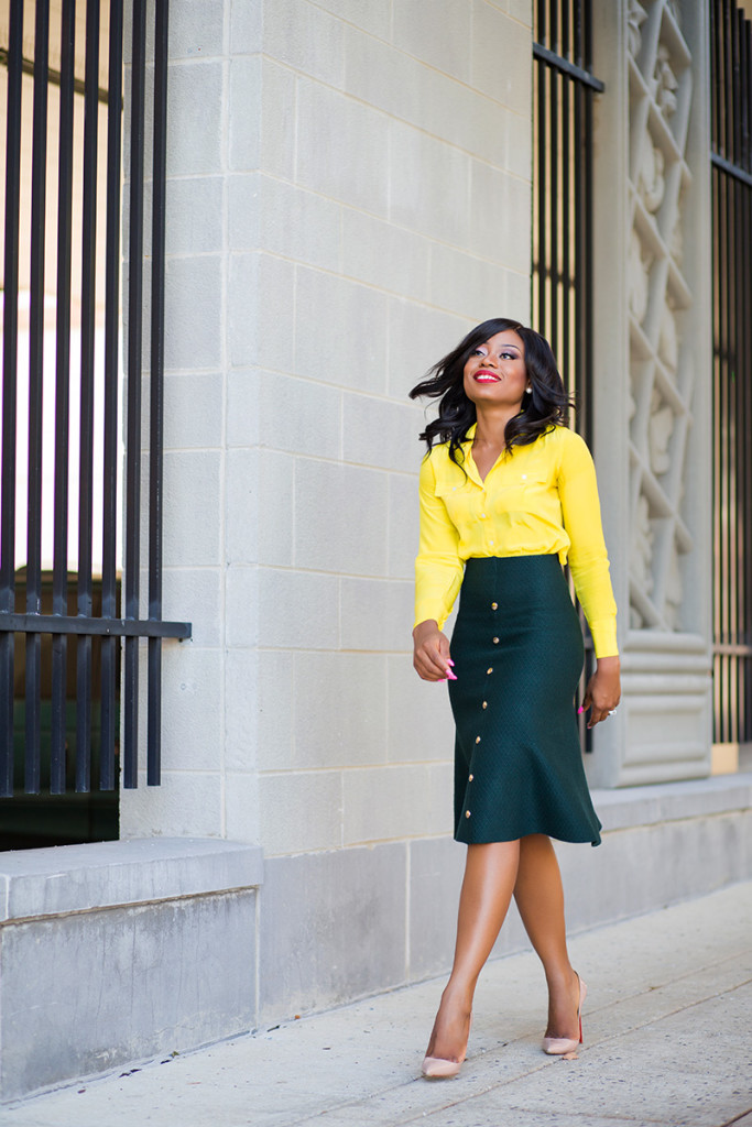 Yellow fashion trend: black women in ...