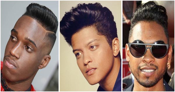 Pompadour hairstyle for black men