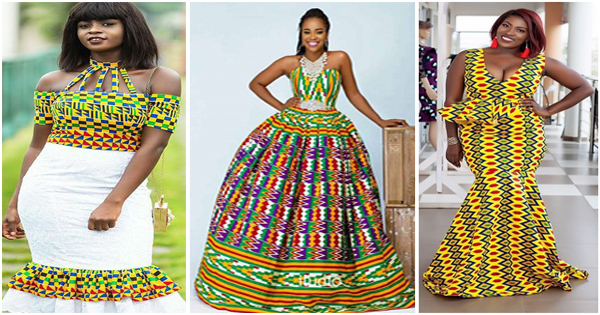 elegant Ghanaian women in kente dress ...