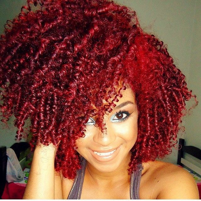 Hairstyle trend for black women: red hair is in fashion 